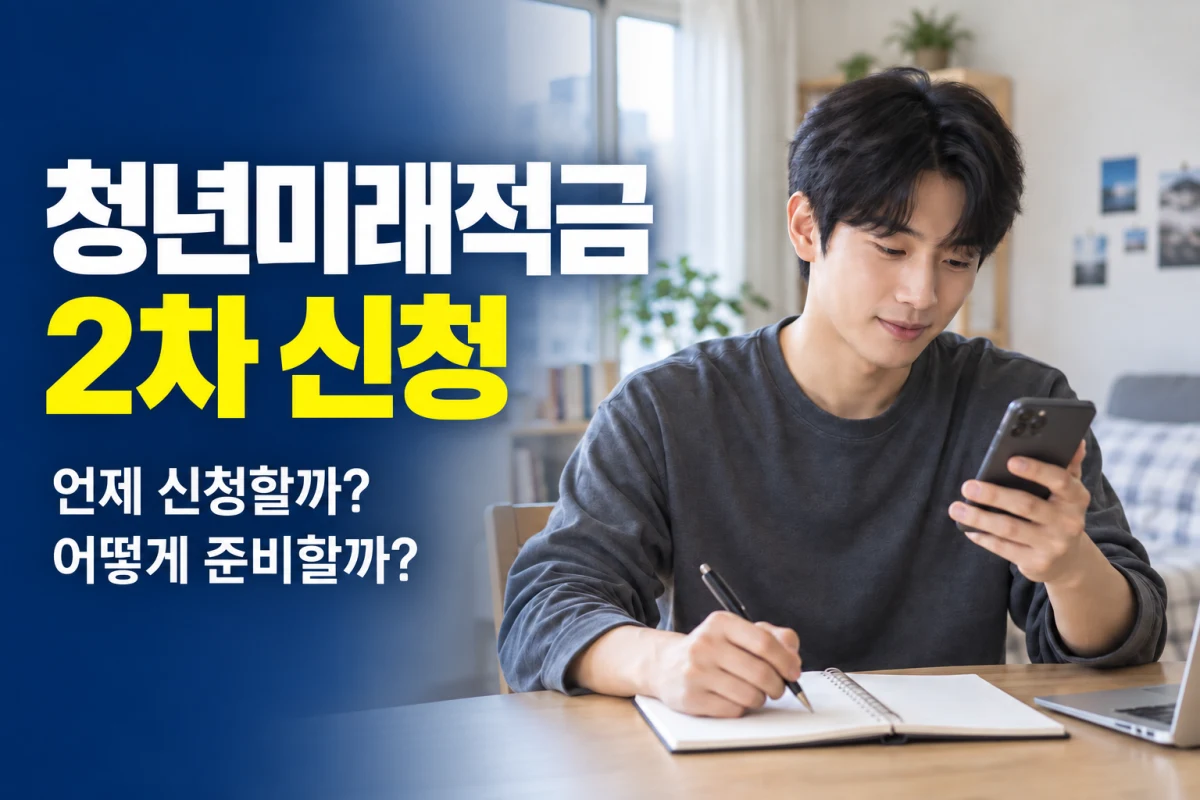 청년미래적금 2차 신청방법｜나는 언제 신청하고 무엇을 준비할까?